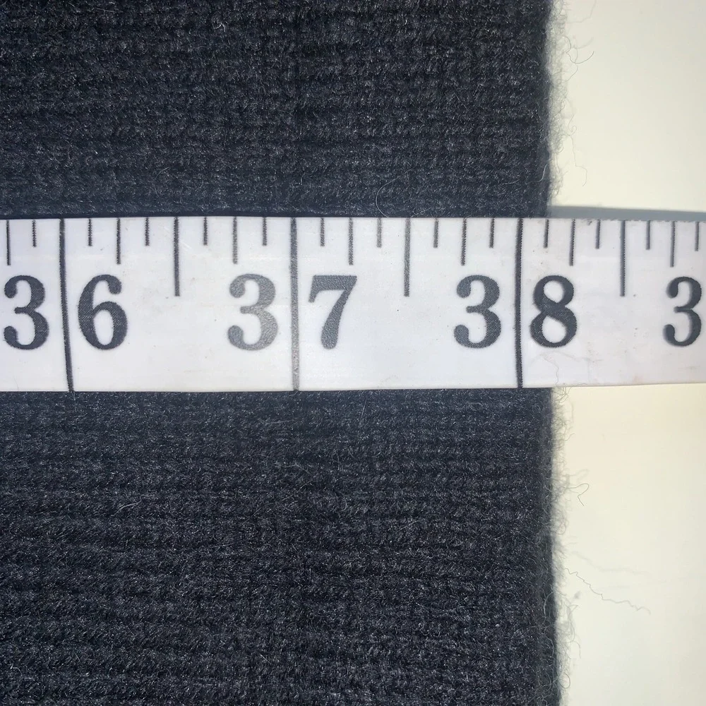 Merrell Womens Sweater Dress Medium Black Wool Blend Scoop Neck Ribbed Waist - Picture 9 of 11